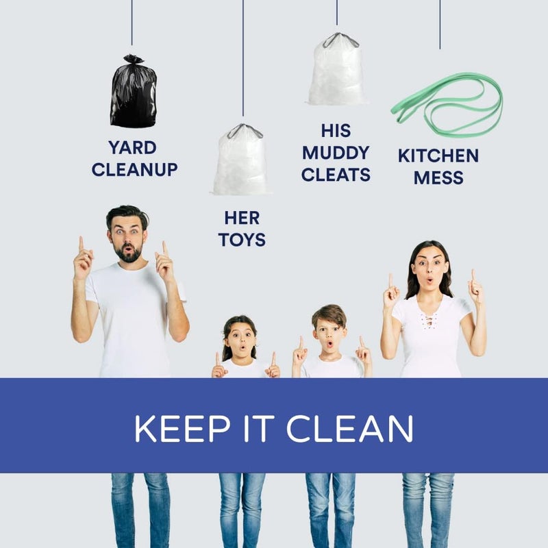 Plasticplace 17" Rubber Bands for 12-16 Gallon Trash Cans, Green, 5 Pack – Heavy Duty, Easy to Use, Perfect for Securely Holding Trash Bags in Place Durable Elastic Bands Home Office Commercial Trash - Image 3