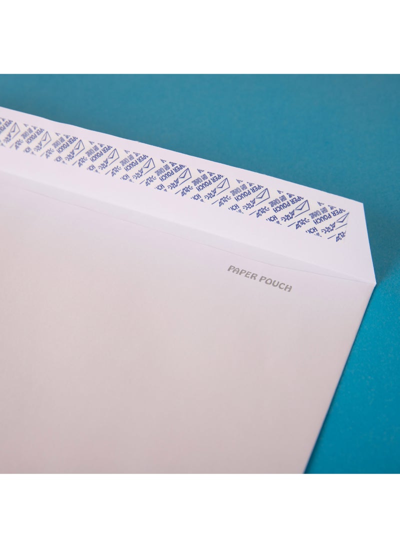 بريما ظرف أبيض 10×12 بوصة - علبة 250 حبة، ورق متين مقاوم للتمزق، إغلاق ذاتي آمن لإرسال المستندات والصور بمظهر احترافي ومناسب للمكاتب والمتاجر الإلكترونية - Image 2