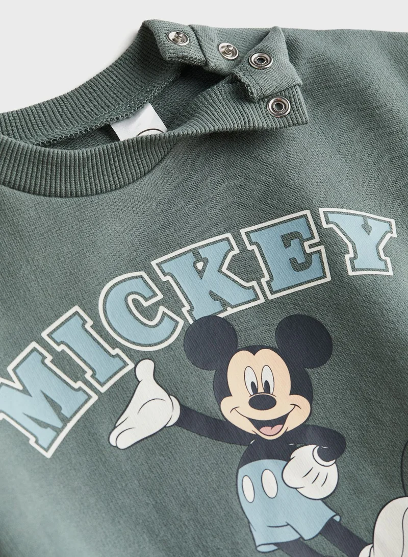 H&M Infant 2 Piece Printed Sweatshirt & Pants Set