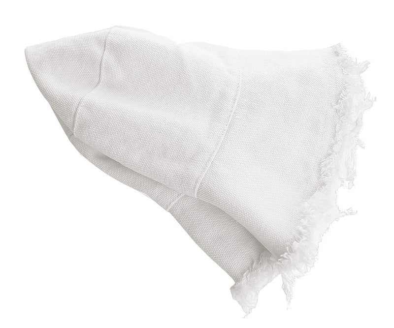 FGSS Womens Bucket-Hat Distressed Sun-Protection Washed-Cotton - Summer Wide Brim Beach Cap(7 1/8 Size) (White 01) - Image 4