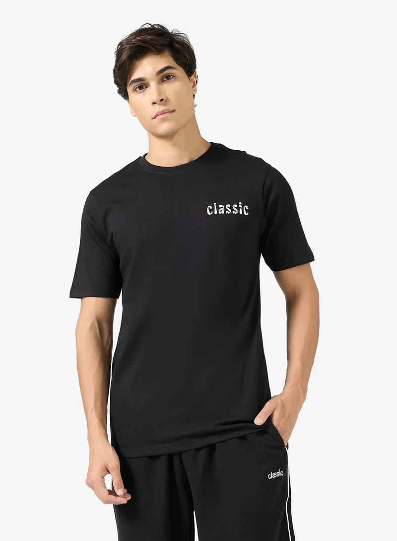 Seventy Five Graphic Print Regular Fit T-Shirt