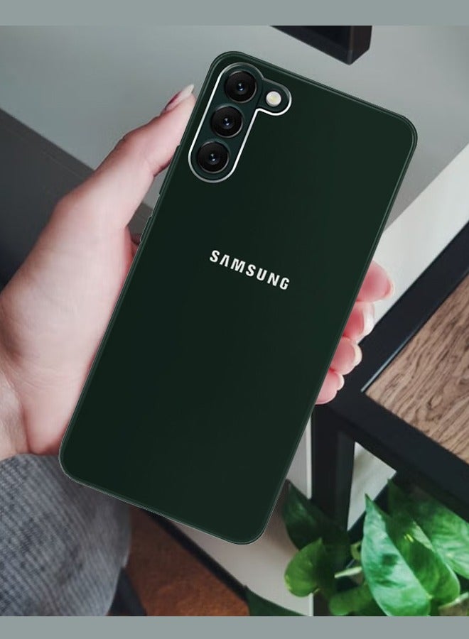 CATANES Samsung Galaxy S22 Plus Electroplated Hard Glossy Case Camera Protection Shockproof Anti Fall Case Green - Image 5