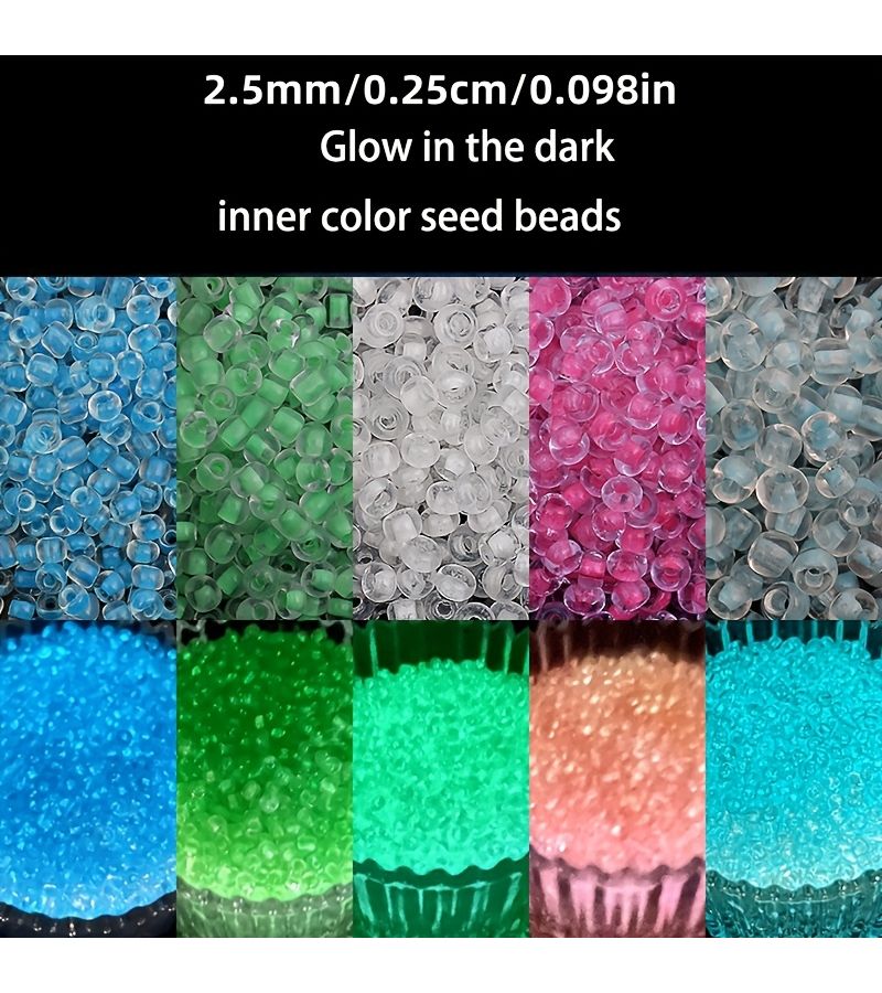 Assorted Mermaid Glow In The Dark Spacer Beads Jewelry Making Kit 701 Pcs - Image 5