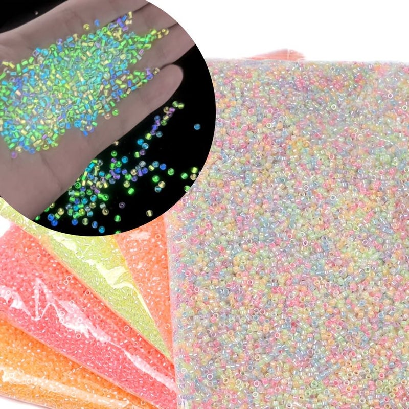 Assorted Mermaid Glow In The Dark Spacer Beads Jewelry Making Kit 701 Pcs - Image 3