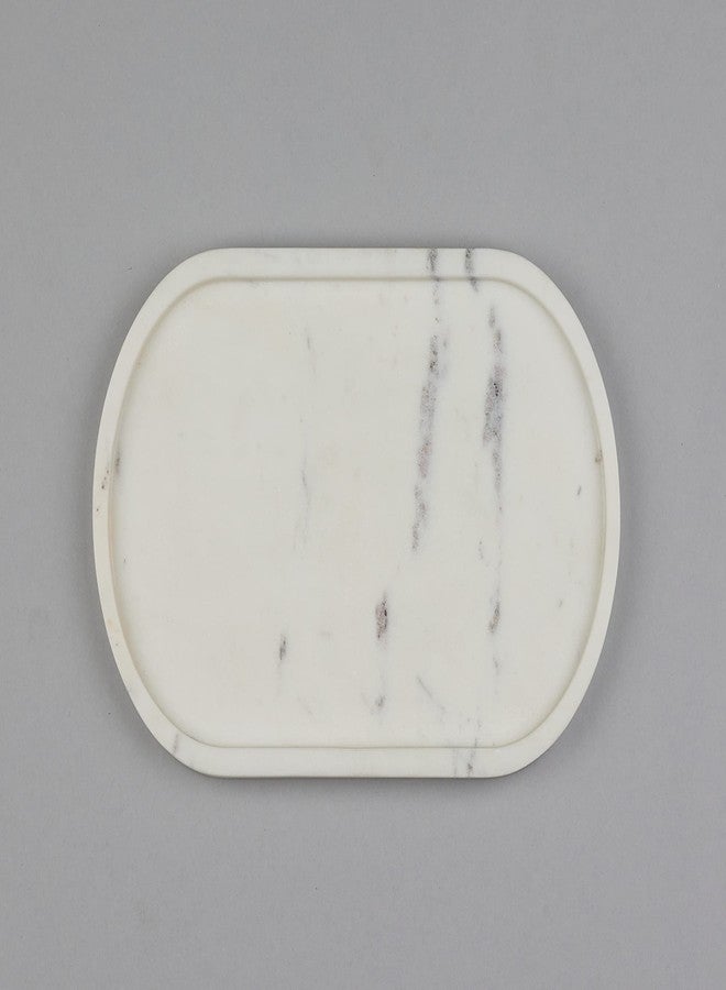 Stone Essential Marble Tray Oval, Serving Tray, Vanity Tray for Bathroom, Table Decoration and Gift (White) - Image 2