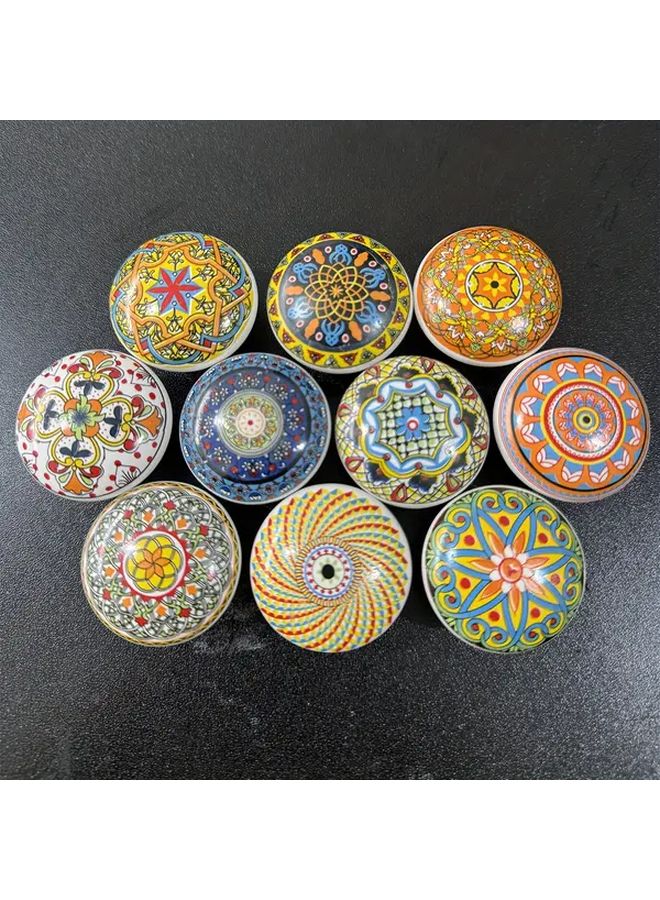 Mixed Color 4pcs Ceramiclike Finish Cabinet Handles With Screws For Drawers Wardrobes - Image 5