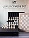 MARBLE RANGE Marble Chess Set for Adults 12 Handmade Verona White Board Game with 32 Chess Pieces 2 Extra Queens Storage Box Luxury Travel Game Elegant for Home Decor - Image 4