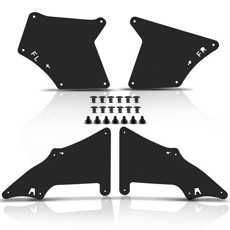 Set of 4 Splash Shield Fender Inner Liners Mud Flaps Replacement for Toyota Land Cruiser Prado 20032019 Toyota 4Runner 20032009 FJ Cruiser 20072014 Lexus GX470 20032009 GX460 20102019