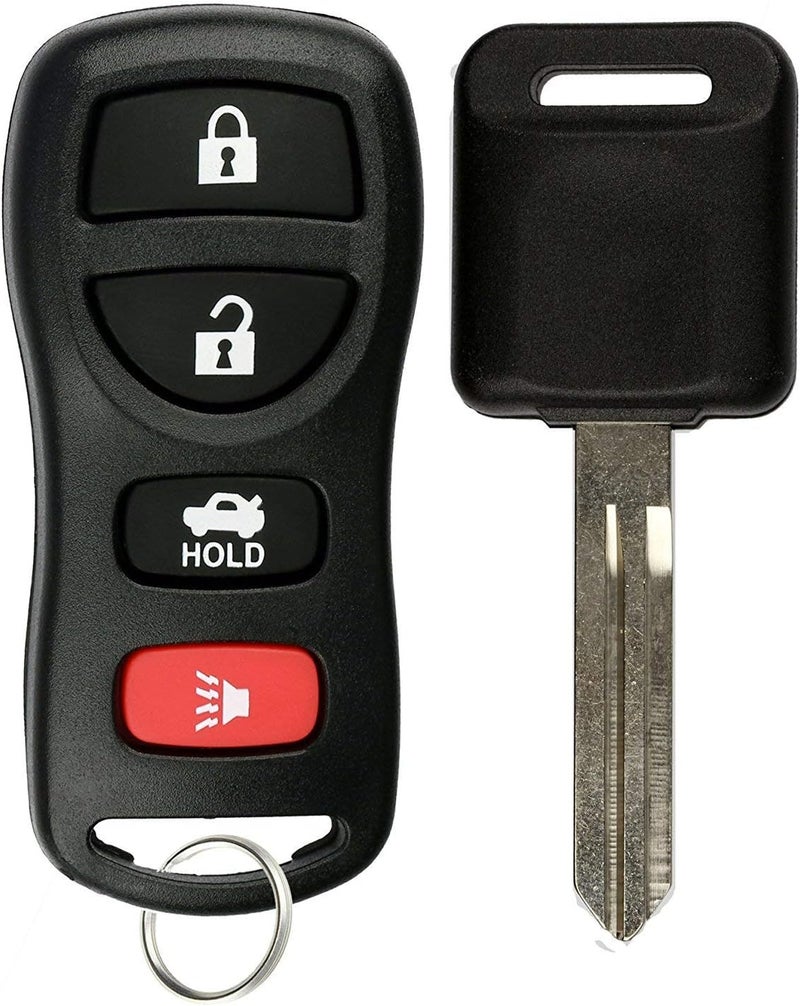 KeylessOption Keyless Entry Remote Fob Uncut Blank Car Ignition Key For Nissan Infiniti KBRASTU15 - Image 1