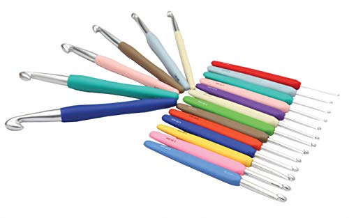KnitPro خطاف كروشيه ألومنيوم 10 مم من كنيت برو، أخضر بحري - Image 2