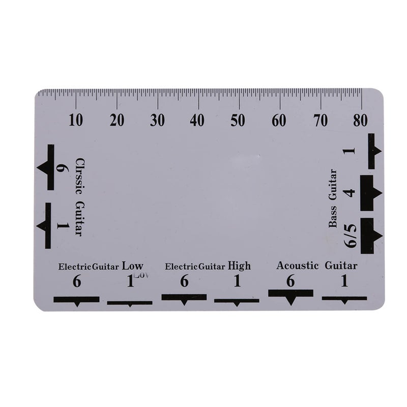 2Pcs Guitar Bass String Action Gauge Ruler Measuring Tool Set - Image 2