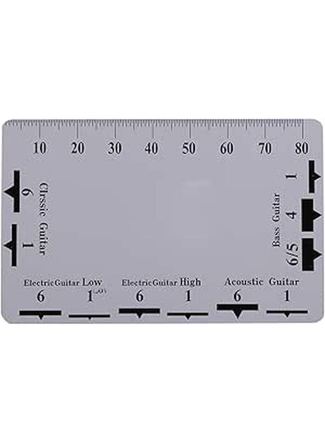 2Pcs Guitar Bass String Action Gauge Ruler Measuring Tool Set - Image 1