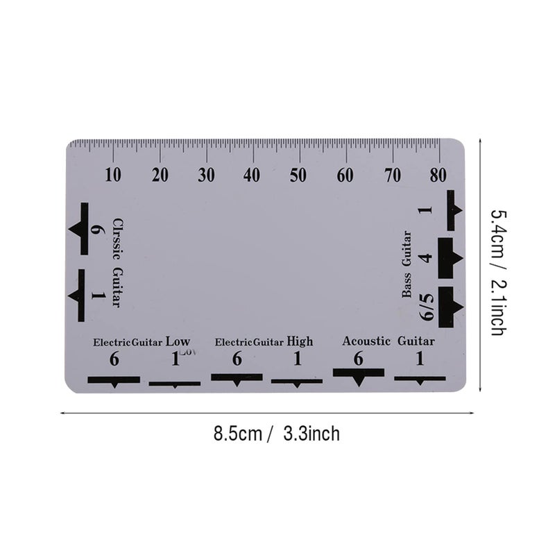 2Pcs Guitar Bass String Action Gauge Ruler Measuring Tool Set - Image 5