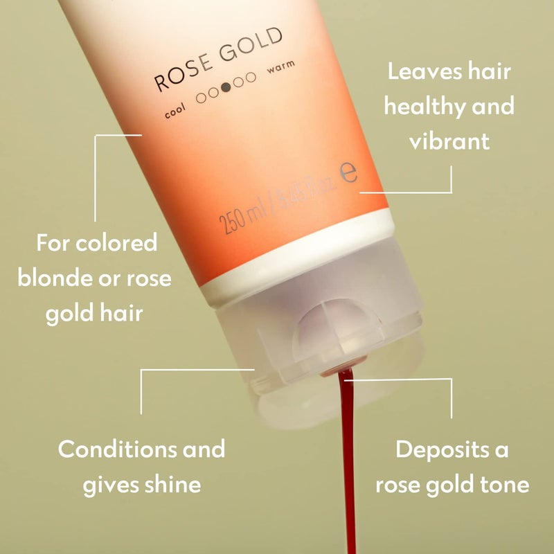 FOUR REASONS Rose Gold Hair Toner and Color Depositing Shampoo - Sulfate Free, Vegan, 8.45 Fl Oz (For Color Treated Hair) - Image 3