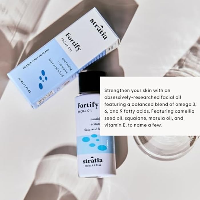Stratia Fortify - Restorative Facial Oil with Omega Fatty Acids Blend, Nourishing & Non-Greasy for Dry, Combo & Sensitive Skin, 1 Fl Oz - Image 4