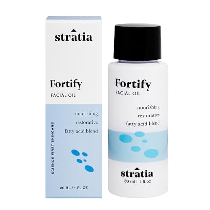 Stratia Fortify - Restorative Facial Oil with Omega Fatty Acids Blend, Nourishing & Non-Greasy for Dry, Combo & Sensitive Skin, 1 Fl Oz - Image 1