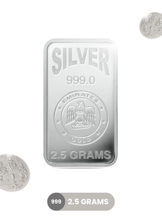 Emirates - Emirates 2.5g Pure Silver Bar 999 - 2.5 Grams - Image 1
