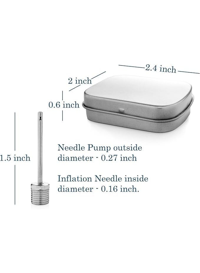 GENARIC Ball Pump Needle Inflating Needles Set with Storage Tin, 10 Pack - Image 1