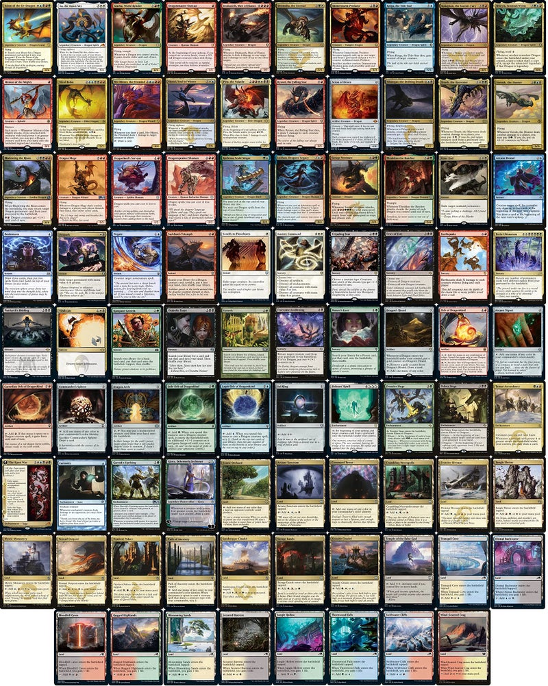 MTG Decks & More Dragon EDH Deck  Custom Built  Elite  MTG  Commander  100 Card - Image 2