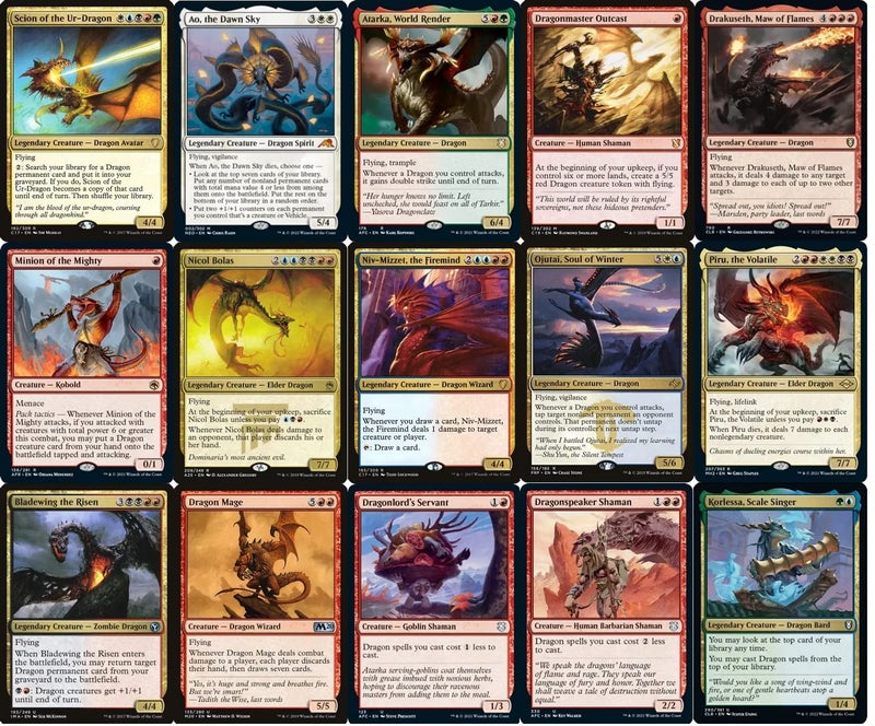 MTG Decks & More Dragon EDH Deck  Custom Built  Elite  MTG  Commander  100 Card - Image 3