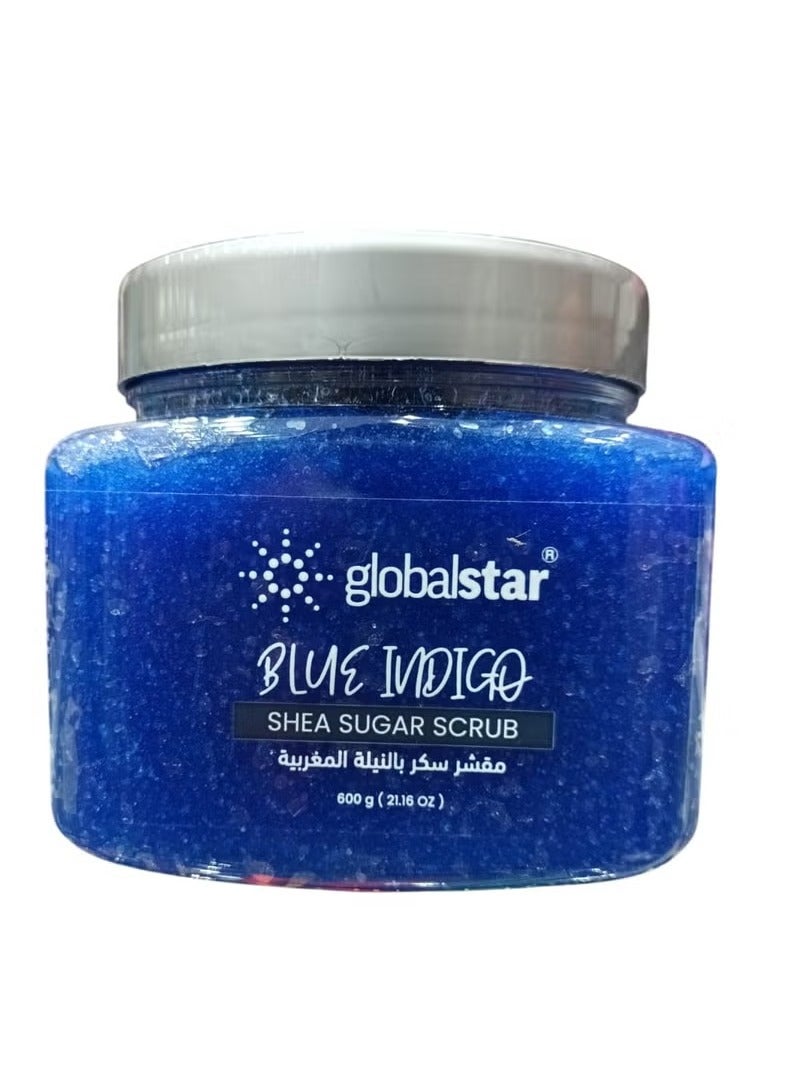 Globalstar Shea Sugar Scrub With Moroccan Indigo Helps Moisturize The Skin And Increase Its Freshness 600 ml