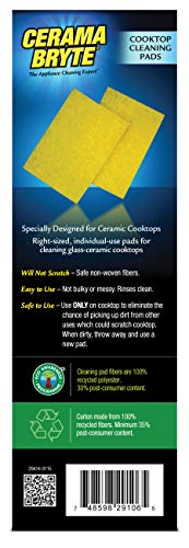 Cerama Bryte (2 Pack) Cerama Bryte Ceramic Cooktop Cleaning Pads, Total 20 Pads - Image 2