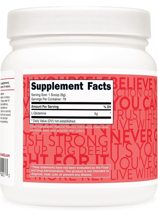 TransformHQ TransformHQ L-Glutamine Powder 500g (Strawberry Lemonade) - Gluten Free, Non-GMO  - Image 4