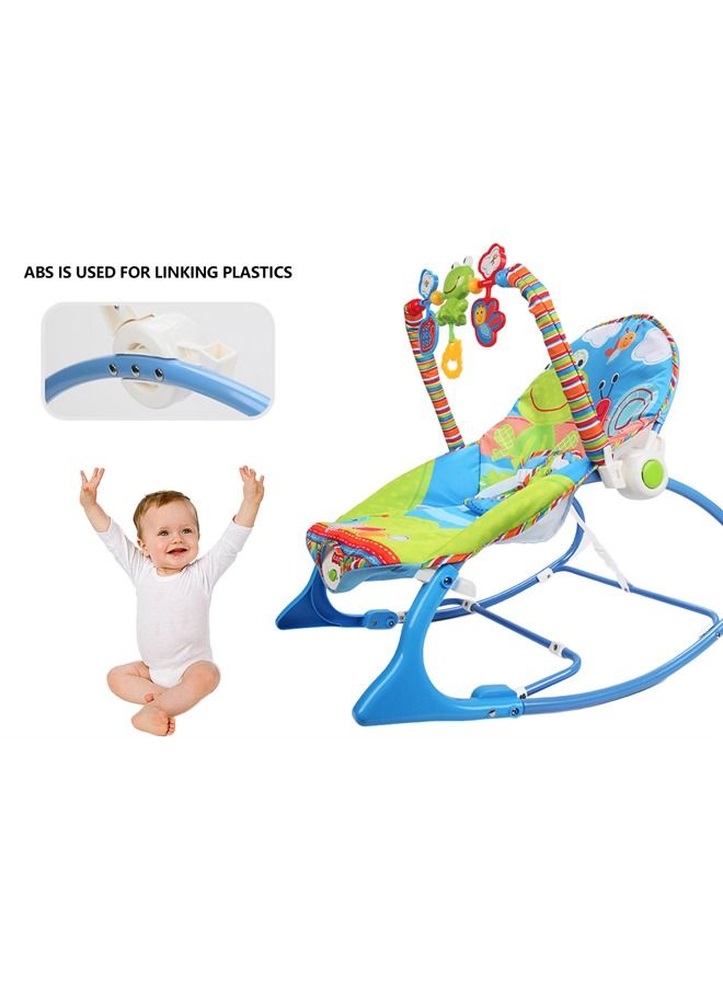 JSAITOYS Foldable Baby Rocking Chair With Music Vibration And Hanging Toys - Image 2