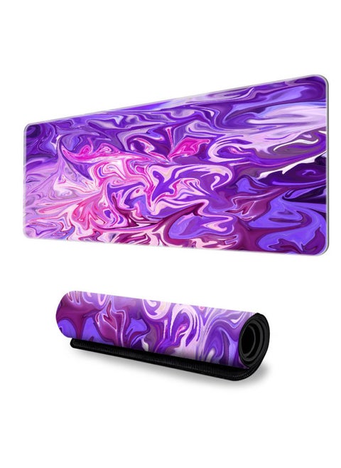 Abstract Mouse Pad Oversized Game Table Pad Non-slip Computer Mouse Pad Lock Edge Marble Keyboard Pad A Generation Of Hair-Color:300*600*3mm-Pattern:G-4712