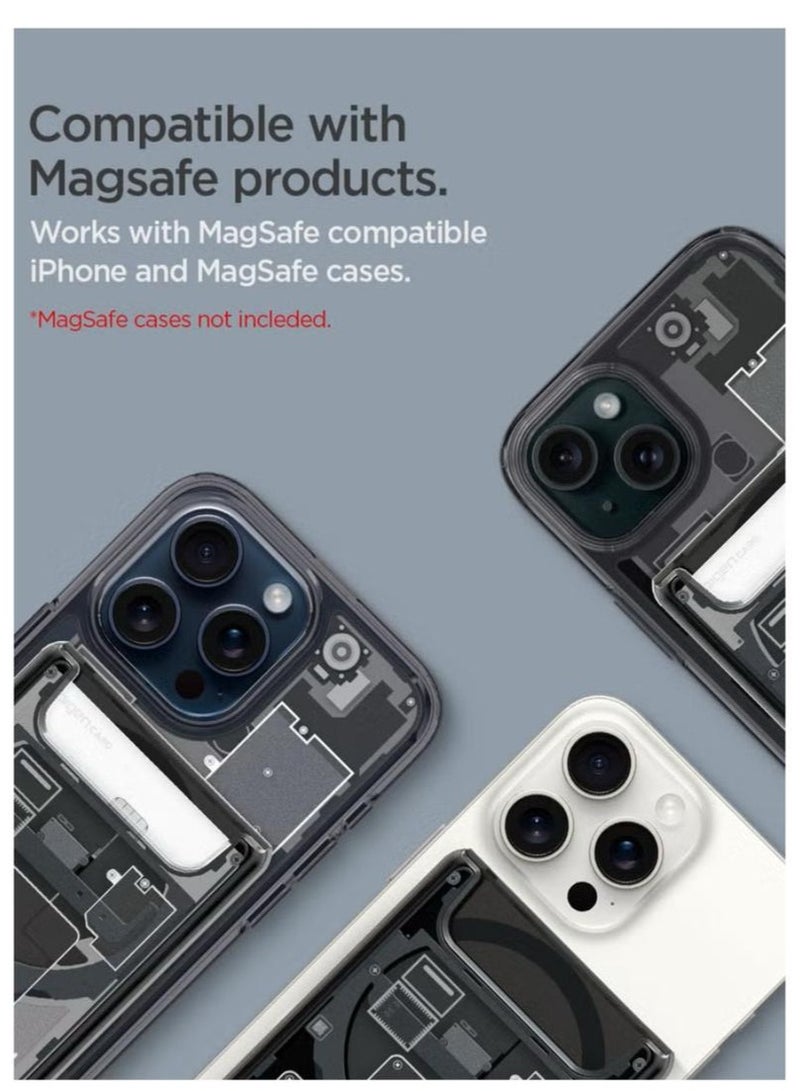 Spigen Ultra Hybrid (MagFit) Magnetic MagSafe Wallet Card Holder [3-4 Cards] for iPhone 16 Pro Max / 16 Pro / 16 Plus / 16 / iPhone 15/14/13/12 series - Zero One - Image 2