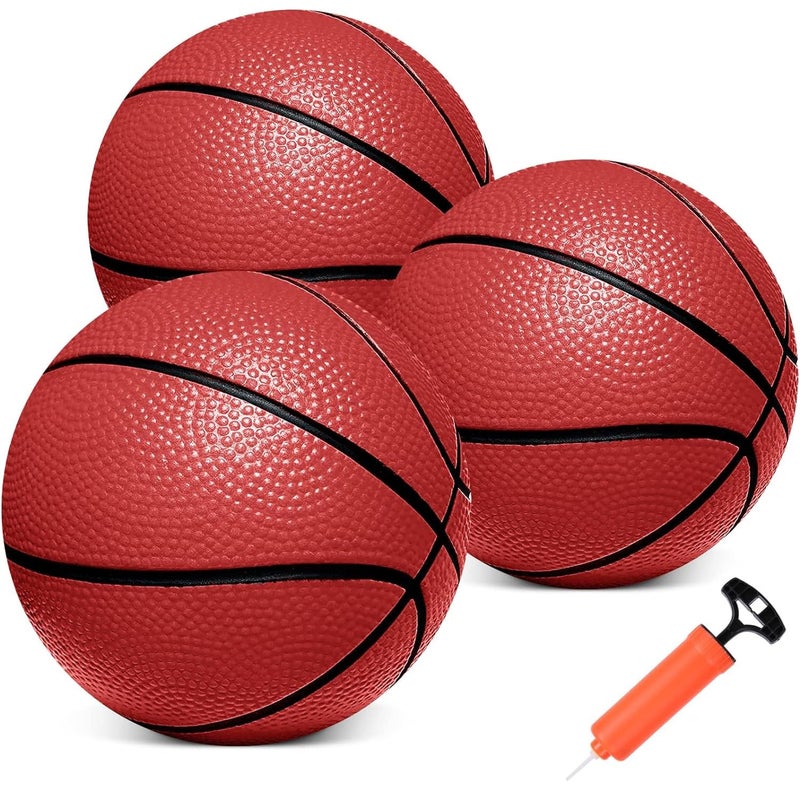 Iyoyo Mini Basketballs3 Pack 6 Inch Small Basketball Set with Pump Over The Door Mini Hoop Basketball Replacement Toy for ToddlersKidsTeenagers for PoolIndoorsOutdoors - Image 2
