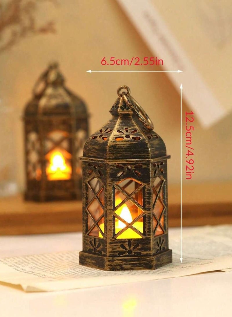 فانوس زينة رمضان مع شمعة ضوئية 1 قطعة - Image 3