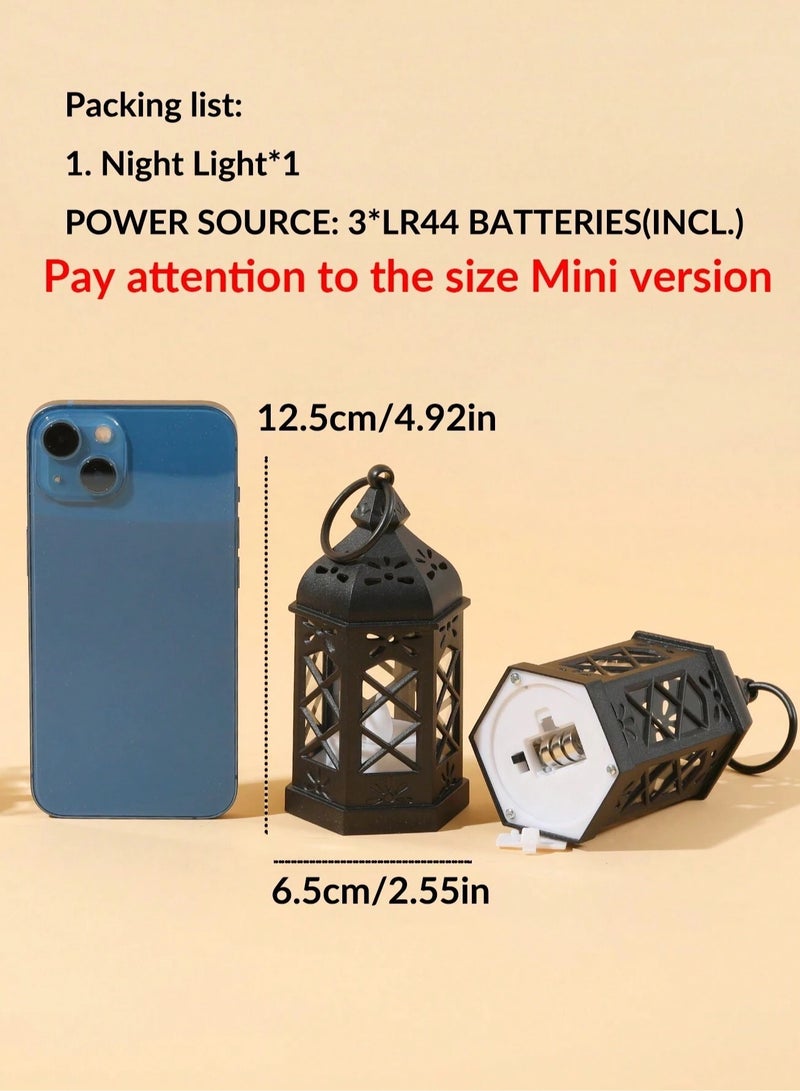 فانوس زينة رمضان مع شمعة ضوئية 1 قطعة - Image 5