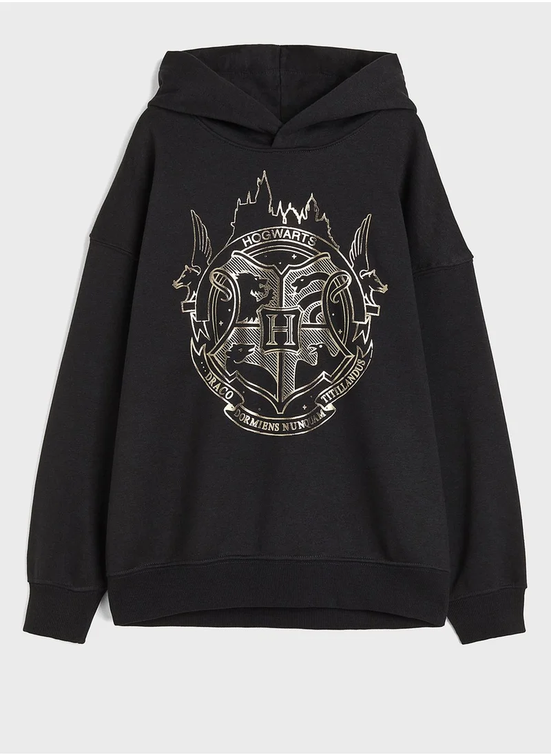 H&M Youth Graphic Print Hoodie