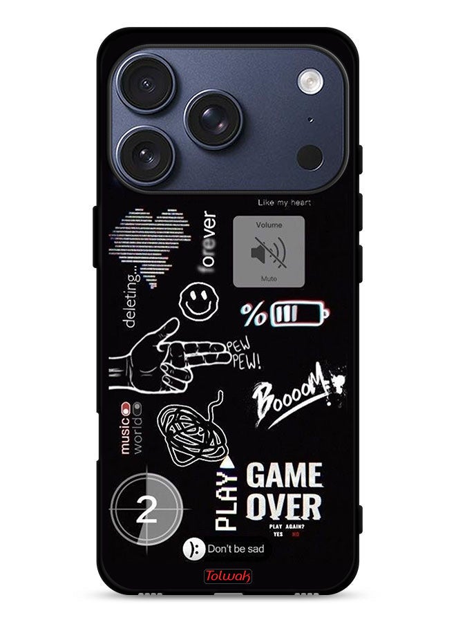 Tolwak Apple iPhone 17 Pro Protective Case Cover Game Over Pew Pew - Image 1