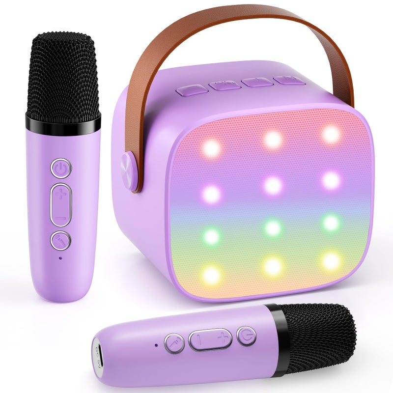voijump Mini Karaoke Machine with 2 Wireless Microphones, 2026 TOP Kids Portable Bluetooth Karaoke Machine for 3, 4, 5, 6, 7, 8, 9,10,11,12+Year Old, Christmas Birthday Gifts for Girls Boys Adults Home Party - Image 1