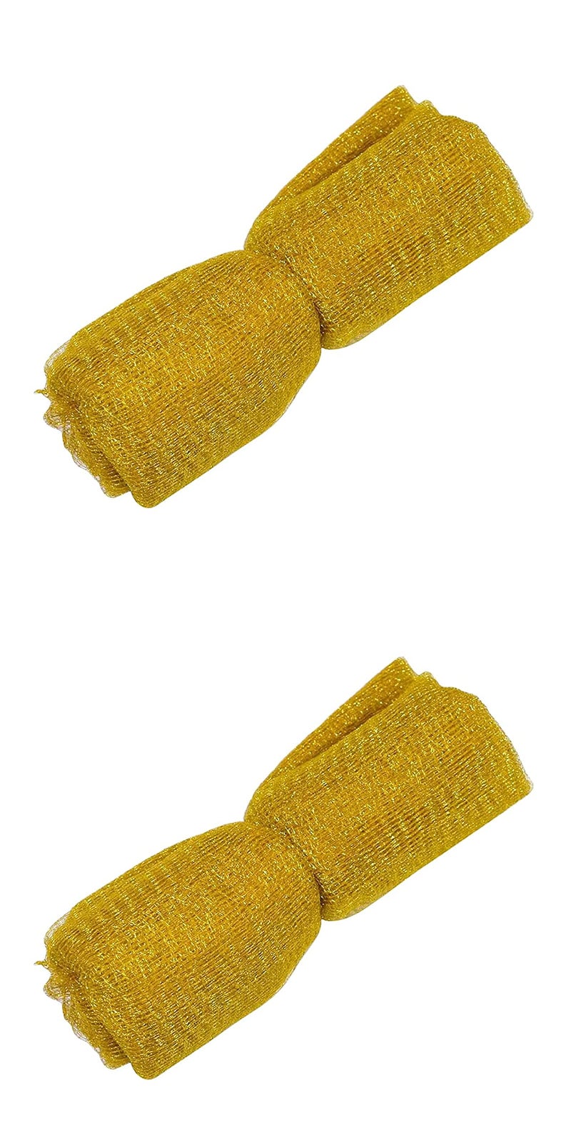 Just Flowers Decoration Mesh Net Fabric for Gift Wrapping, Home Decoration, Trousseau Packaging, Flower Decor, Mandap Decoration, Fruit Basket Packing (5 Mtr x 2 Roll) (Gold Set of 2 Roll) - Image 5