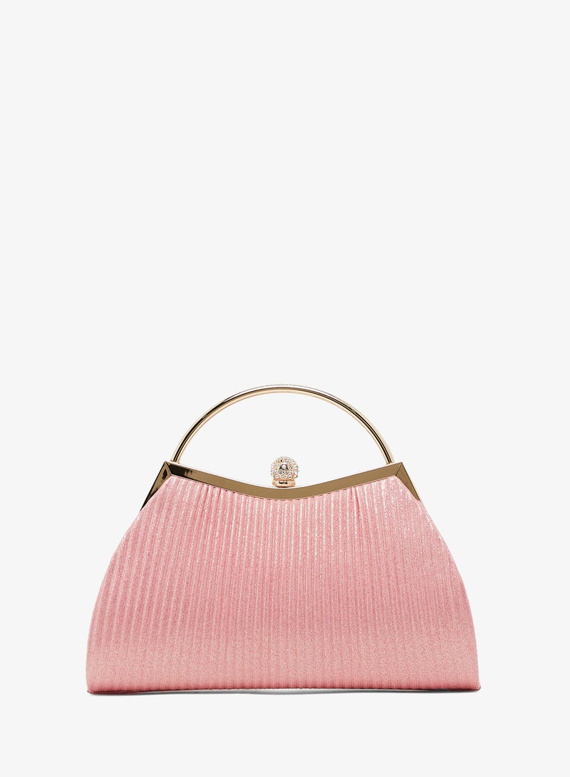 Khizana Pink Embellished Top Handle Bag - Image 2