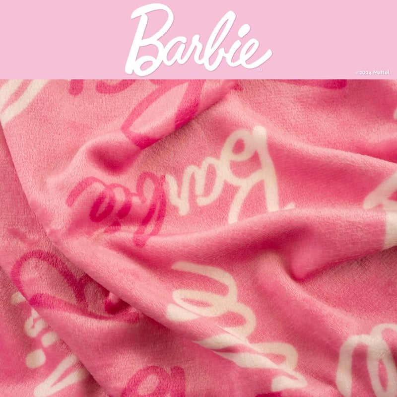 Franco Franco Barbie Kids Bedding Super Soft Cozy Silk Touch Throw  40 in x 50 in  (Officially Licensed Product) - Image 4