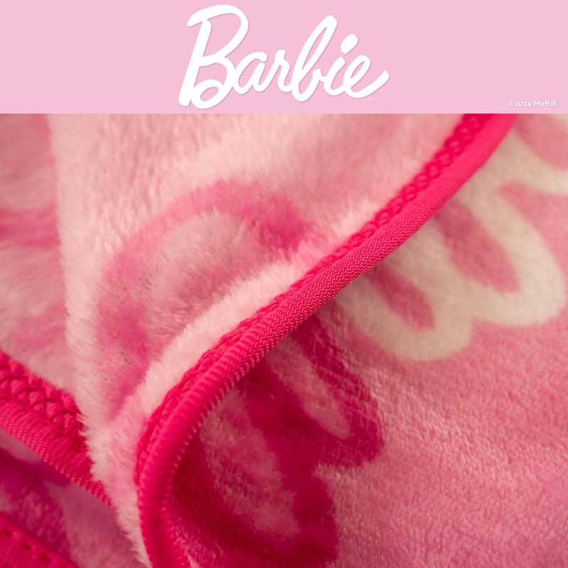 Franco Franco Barbie Kids Bedding Super Soft Cozy Silk Touch Throw  40 in x 50 in  (Officially Licensed Product) - Image 5