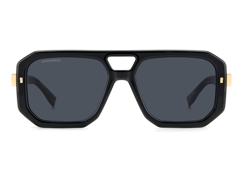 Dsquared Men Rectangular Sunglasses 56 D2 0105/S - Image 1