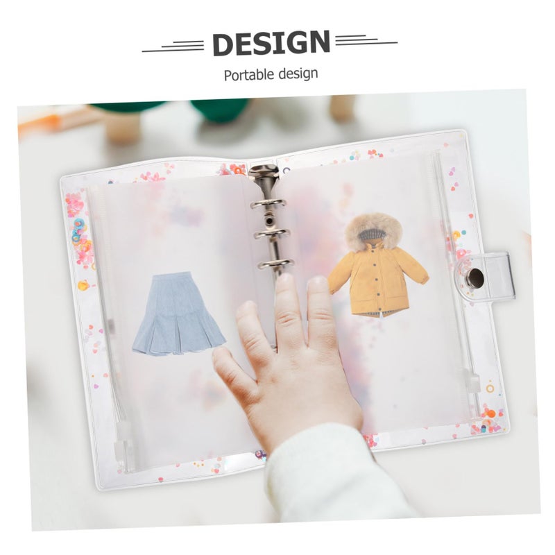 Pink Doll Clothes Organizer Binder Book Storage Bag For Bjd Babydoll Dresses - Image 4