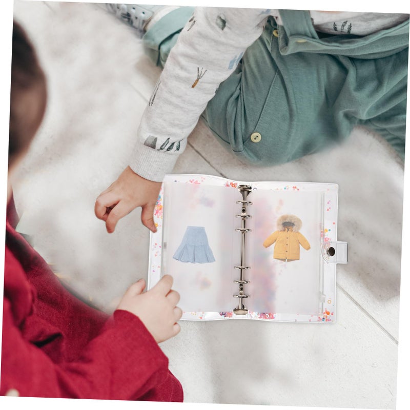Pink Doll Clothes Organizer Binder Book Storage Bag For Bjd Babydoll Dresses - Image 5