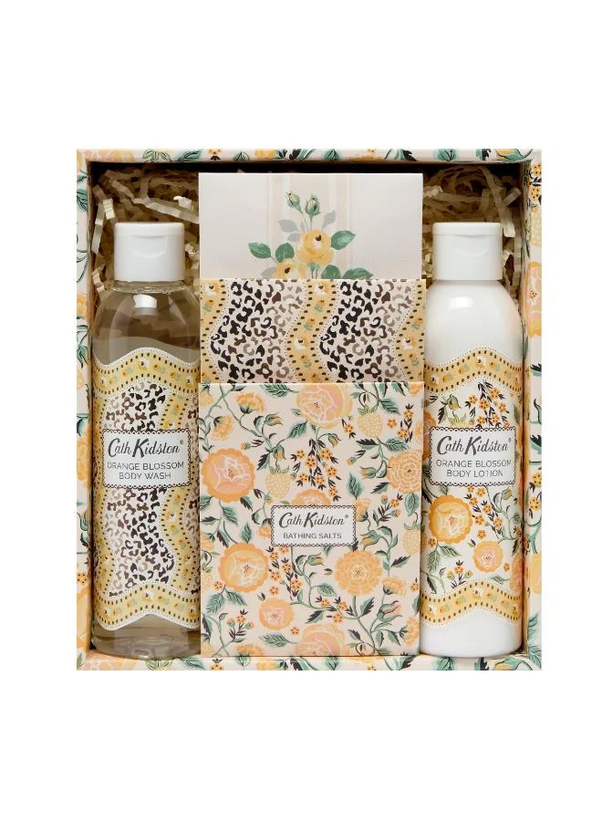 Cath Kidston  Bathing Gift Box (Body Wash 200ml, Body Lotion 200ml, Bath Salts 3 x 20g) for Women | Best Price UAE