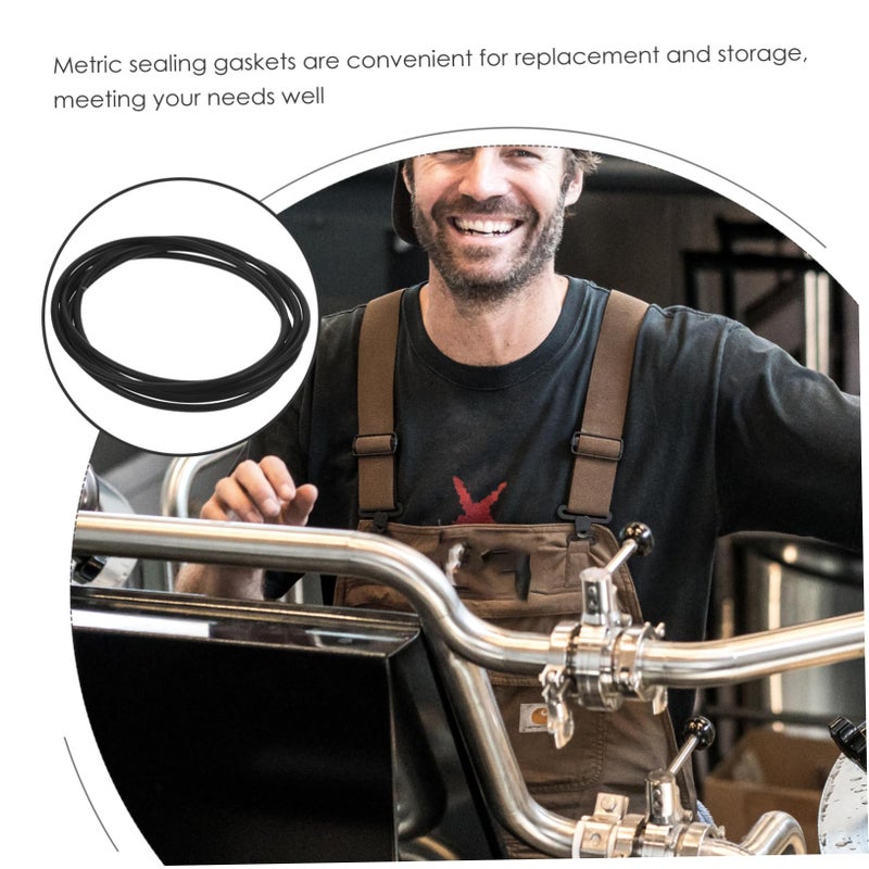 Nitrile Rubber Sealing Gaskets 60mm OD 56mm ID 2mm Width Leak Proof Set Of 5 - Image 5