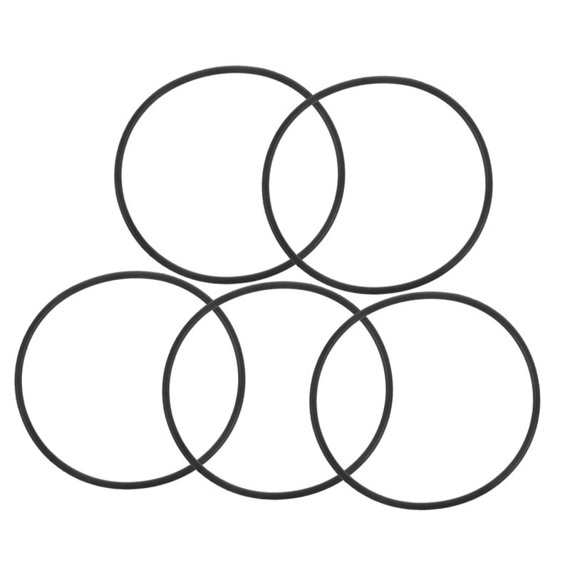 Nitrile Rubber Sealing Gaskets 60mm OD 56mm ID 2mm Width Leak Proof Set Of 5 - Image 2