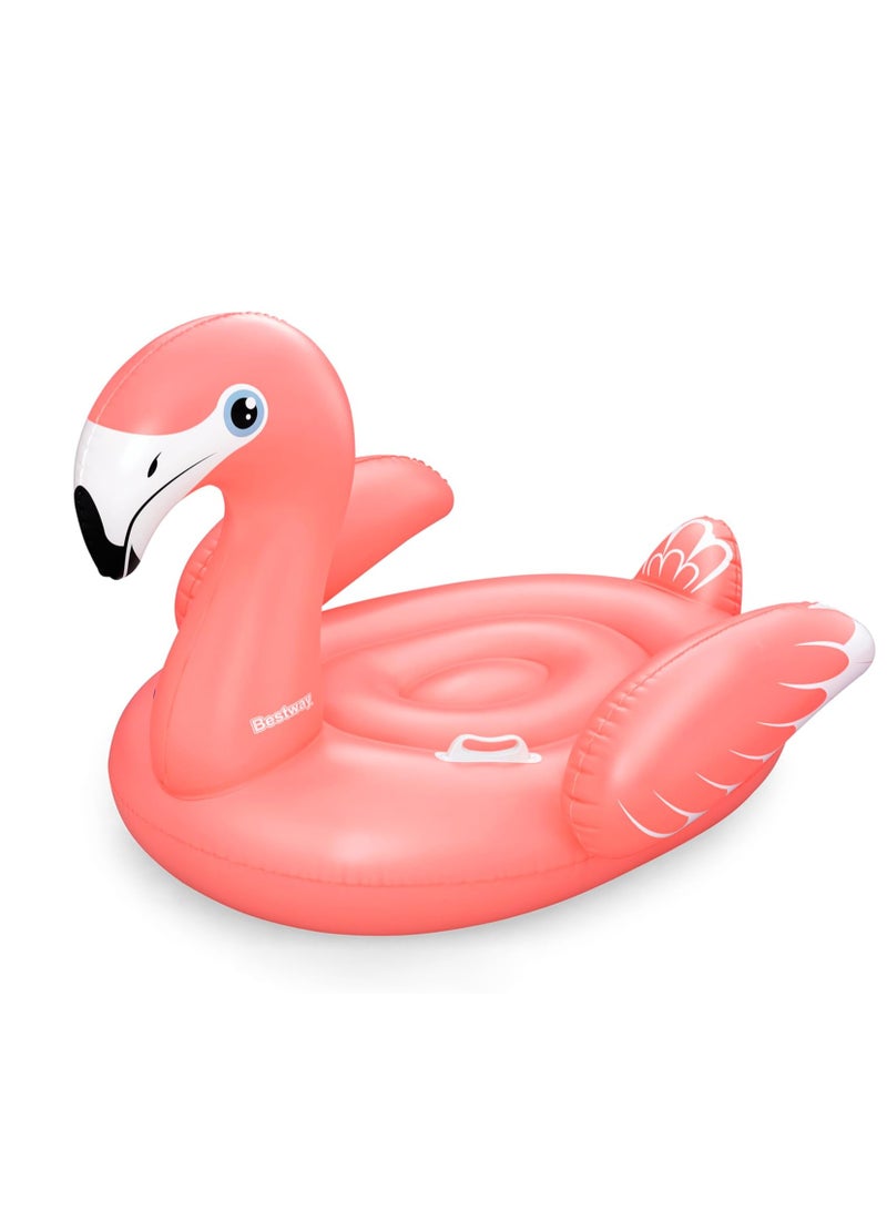 Bestway Rider Flamenco 168X120cm, Outdoor & Indoor Relaxation & Play, Pool Ride-On Floats, Vivid Bright Graphics, Heavy-duty Handles, Water Play, Easy to Inflate & Deflate - Image 1