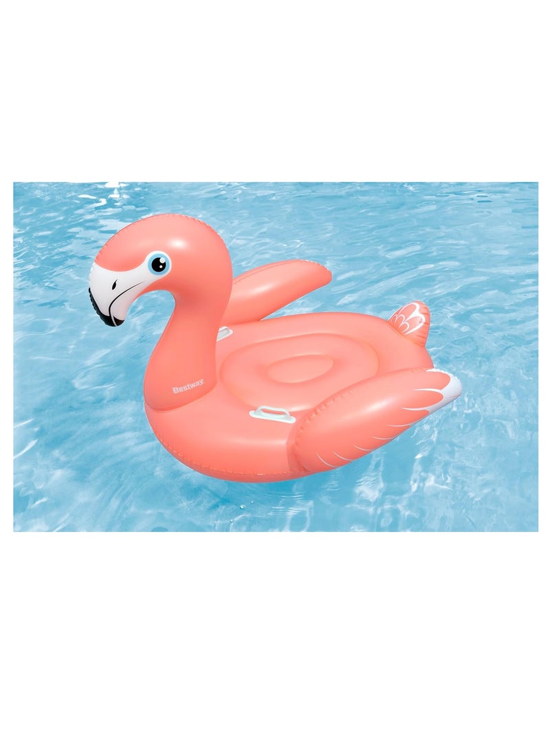 Bestway Rider Flamenco 168X120cm, Outdoor & Indoor Relaxation & Play, Pool Ride-On Floats, Vivid Bright Graphics, Heavy-duty Handles, Water Play, Easy to Inflate & Deflate - Image 3