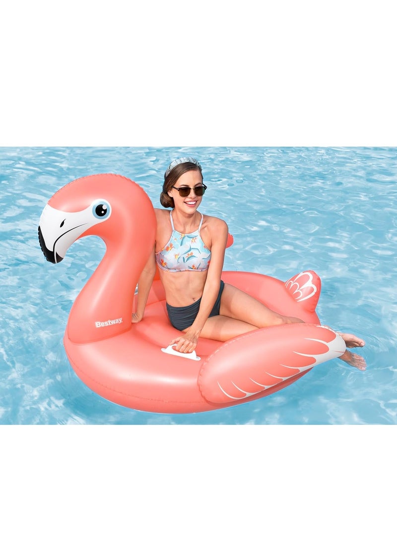 Bestway Rider Flamenco 168X120cm, Outdoor & Indoor Relaxation & Play, Pool Ride-On Floats, Vivid Bright Graphics, Heavy-duty Handles, Water Play, Easy to Inflate & Deflate - Image 2