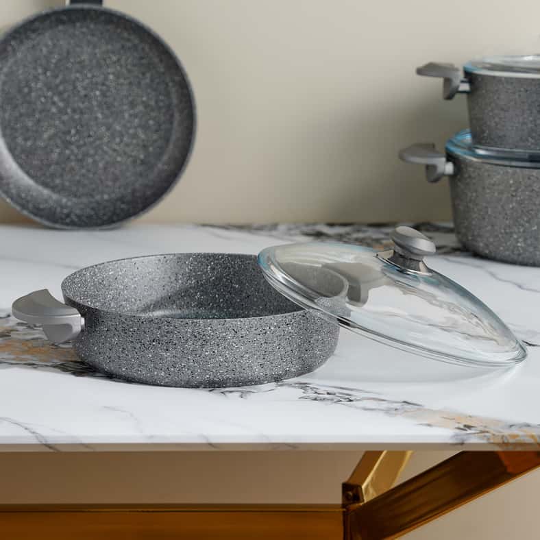 Pan Home طقم أوهام من 9 قطع من أدوات الطهي - رمادي - Image 5